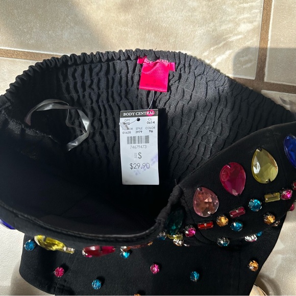 NWT Rhinestone Tube Top - Picture 5 of 5